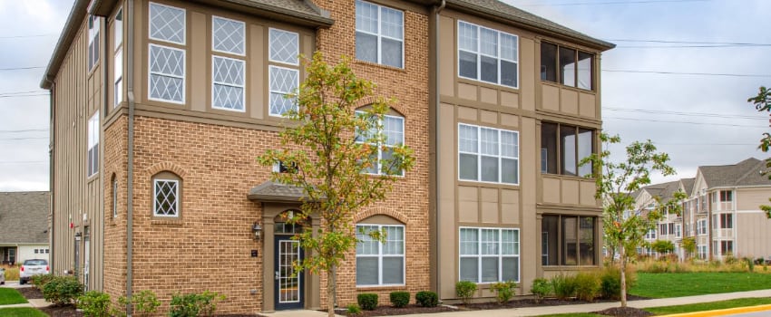 Exterior of a Indianapolis apartment